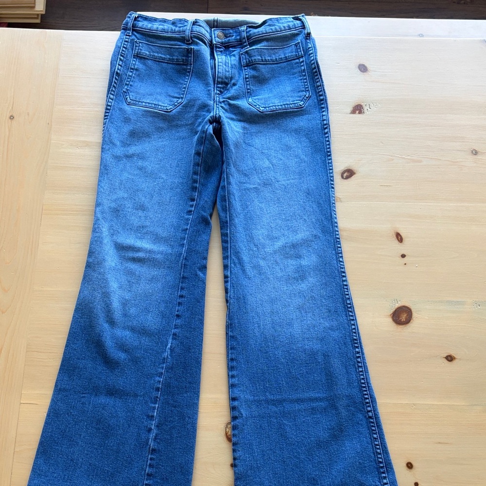 gap denim flared jeans